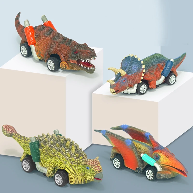 

Double Sided Friction Powered Vehicles Push and Go Vehicle Car Toys Pull Back Car Cool Dinosaur Inertia Monster Truck Toy Cars