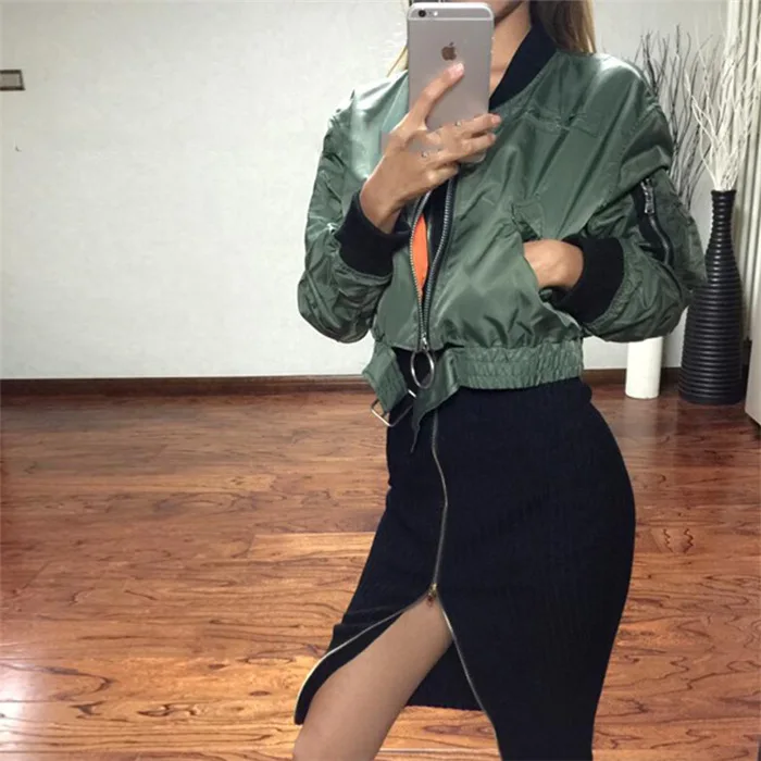 Осень стиль модная короткая женская куртка пальто AliExpress