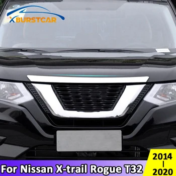 

Xburstcar for Nissan X-trail Xtrail Rogue T32 2014 - 2020 Stainelss Steel Car Front Hood Grill Cover Trim Accessories