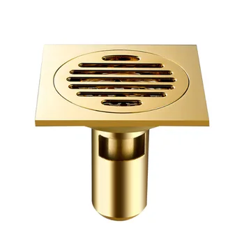 

European-style odor-proof floor drain with deep water seal and custom-made floor drains on all-copper balcony