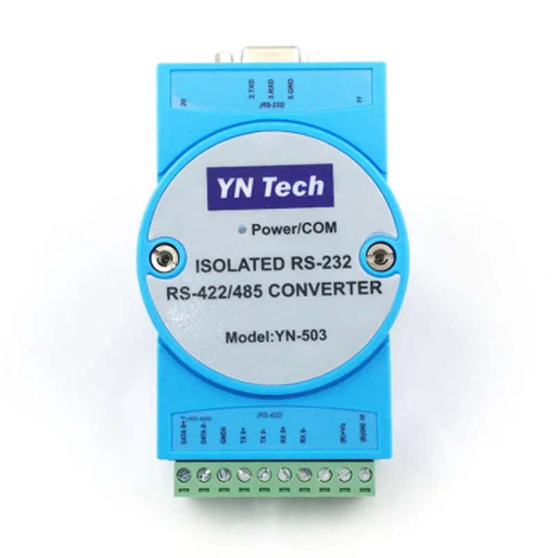 

YN503 RS232 последовательный порт к RS422/RS485 конвертер промышленного класса Оптическая изоляция 9 pin