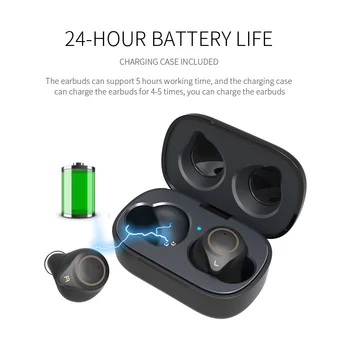 

Robotcube T1 Qualcomm chip Bluetooth 5.0 Mini Earphone Waterproof Touch Button LED TWS wireless True Stereo Earbuds