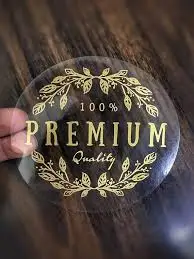 Золотые наклейки на заказ из фольги цвета розового золота 1000 шт./лот бесплатная