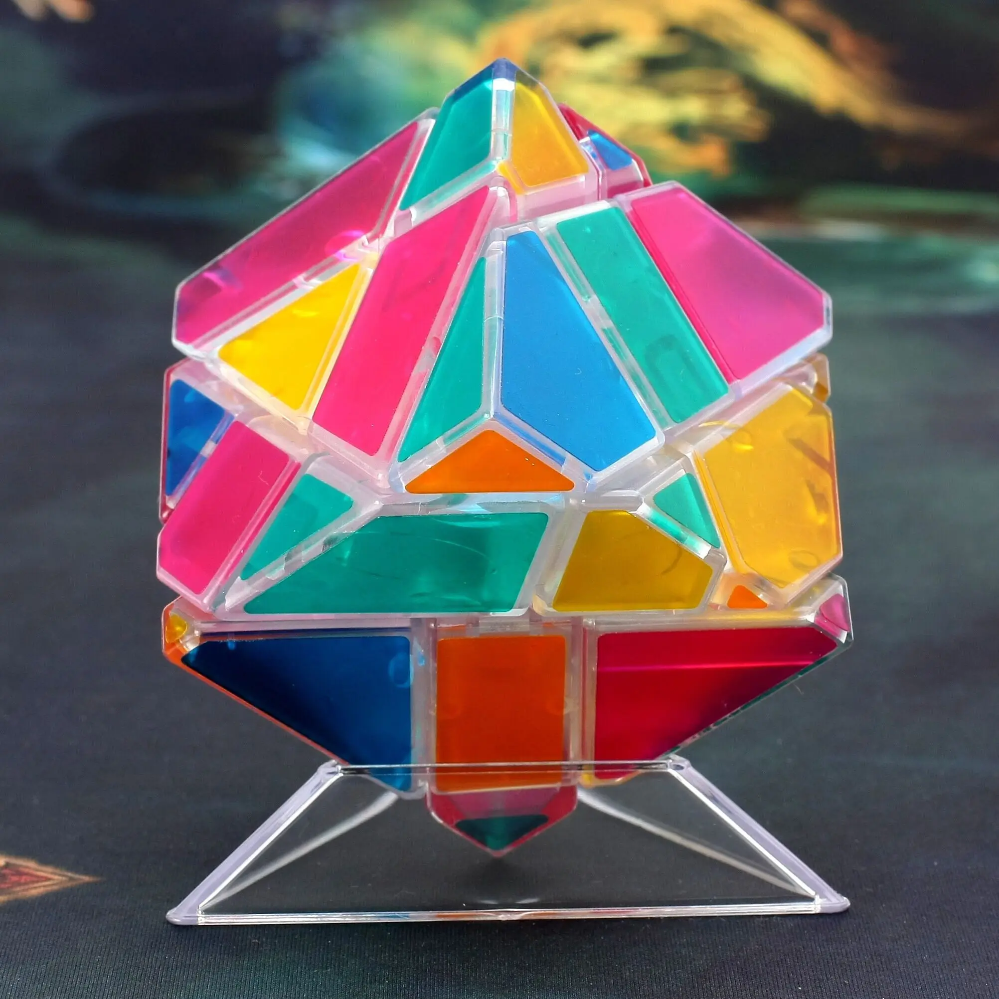 Ниндзя 3x3x3 волшебный кубик полый держатель твист наклейка-пазл странной формы Нео Куб скоростной куб Развивающие игрушки нео куб