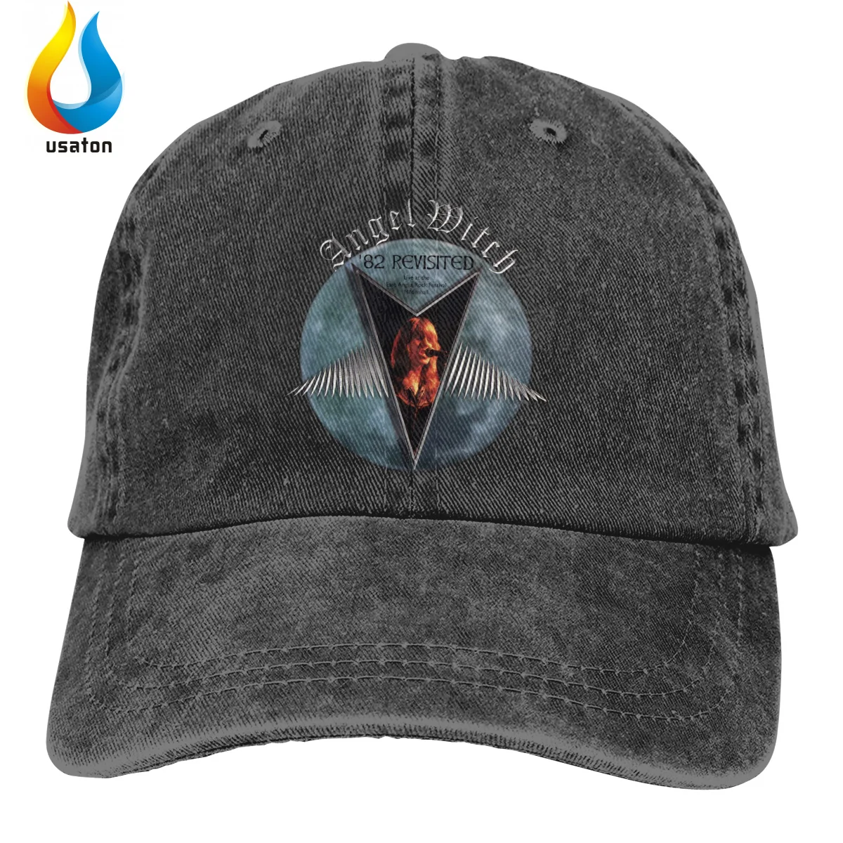 

baseball hats for women 3d print Angel-Witch Adjustable Flat Cap Classical Style Sunscreen Sun Hat Casual Hats