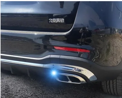 Аксессуары для Mercedes Benz GLE350 GLE45 задняя Насадка На выхлопную трубу декоративный комплект накладка