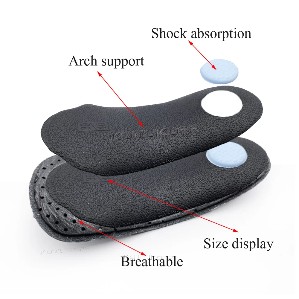 Orhopedic Shoe Sole Insoles For Men/Women Relief Pain Cushion Fla Fee Arch Suppor Breahable Leaher Half Pads_voghion.com
