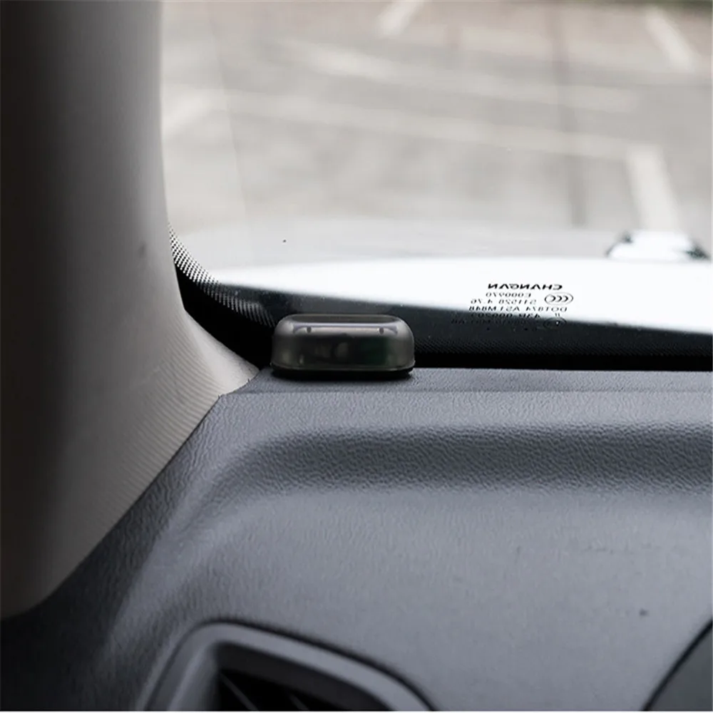Solar USB Power Car Alarm Light Anti-Theft Warning Flash Blinking Fake Car Led Light Flash Blinking Lamp Red Blue New Update