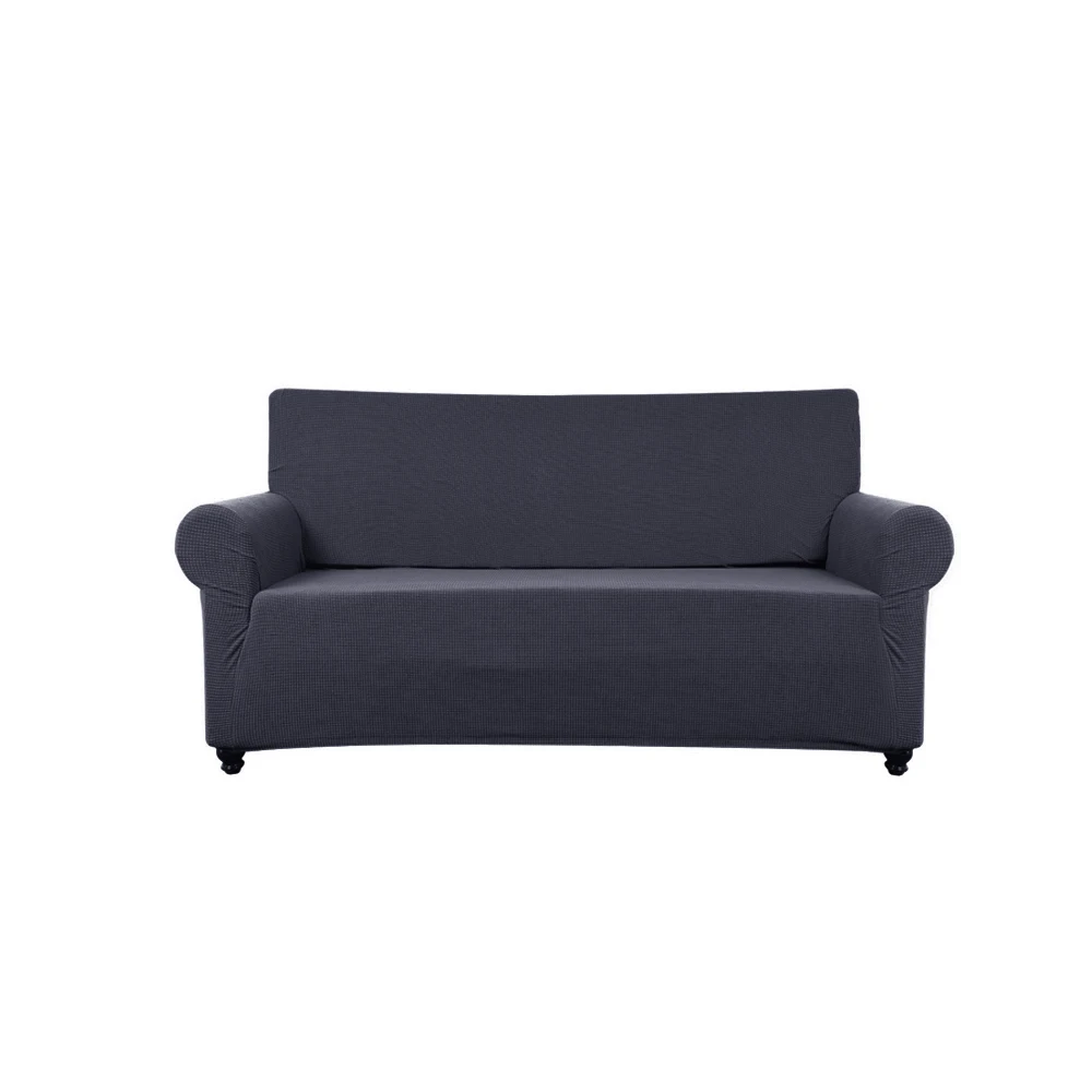 Покрывало для дивана 1/2/3/4 местный седло чехол для отеля стрейч для угловой диван Современная цельная Цвет спандекс Офис с эластичной резинкой - Цвет: Dark Grey