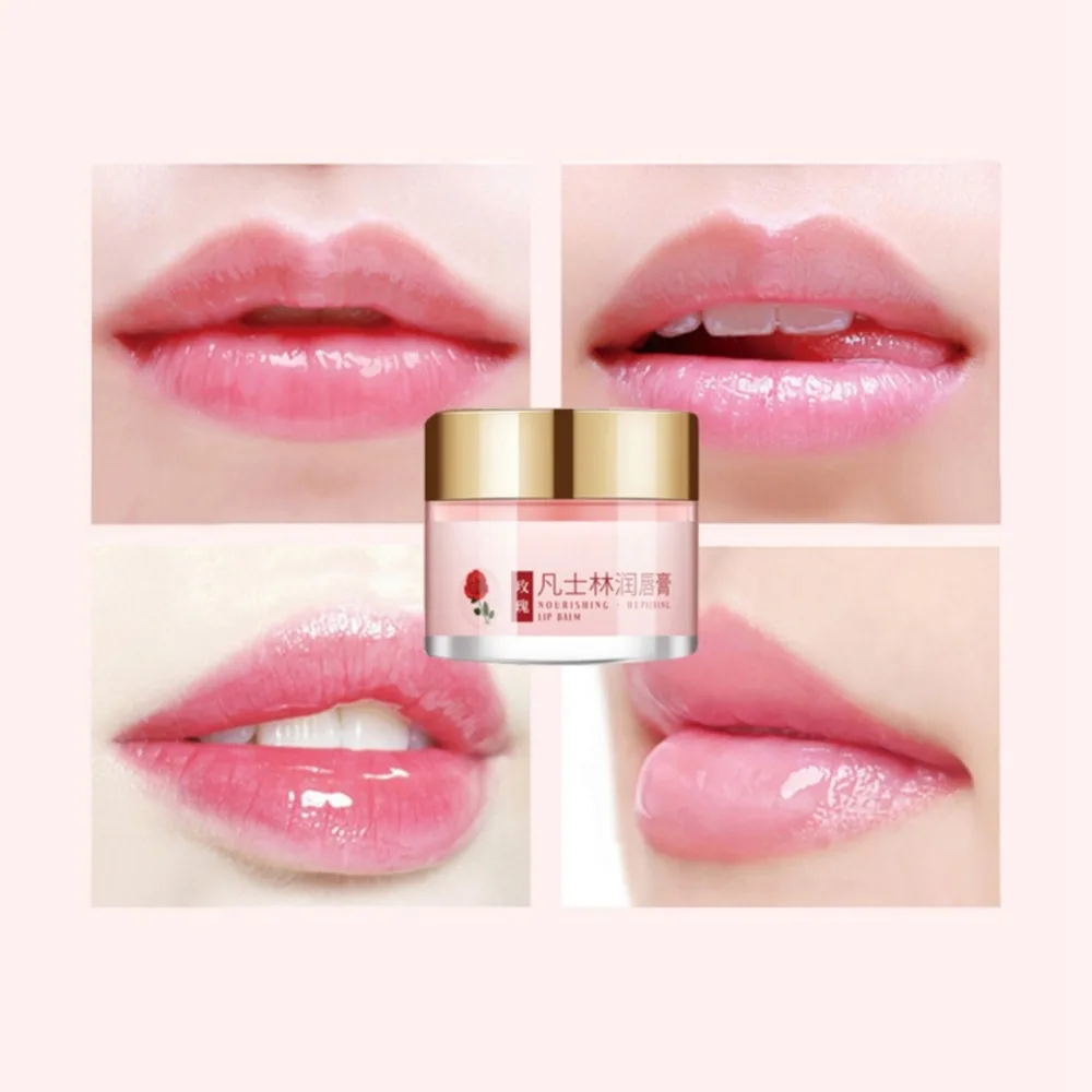 Rose Moisturizing lip balm Lip Balm Hydrating Smooth Fine Lines Brighten Skin Color Anti-drying Lip Balm-s
