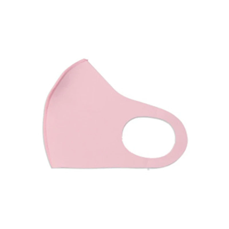 1 шт унисекс трехмерная моющаяся однотонная 3D Пыленепроницаемая тонкая Солнцезащитная маска для лица дышащая шелковая летняя - Цвет: Розовый