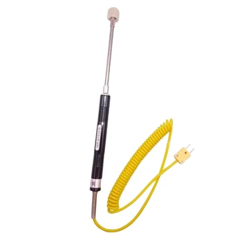

Surface Temperature Probe Instruments Surface Probe K Type Yellow Cable Curved Head Temperature Sensor Thermocouple