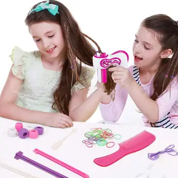 

Safe Non-toxic Creative Automatic Braider Hair Styling Tool DIY accessories Holiday Party Editing Artifact Girls Kids Toys Set