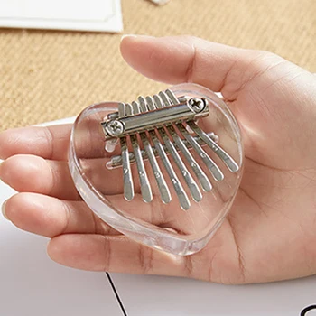 

Keyboard Beginner Handheld Portable Pendant Mini Kalimba 8 Keys Thumb Piano Cute Children Gift Musical Instrument Pocket