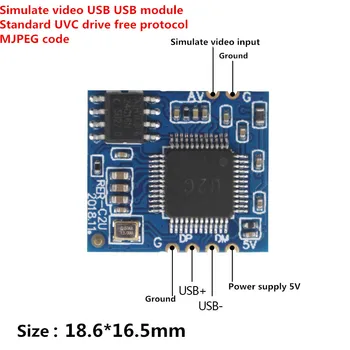 

Simulation AV Video to the Digits USB Camera Module CVBS to USB Chip UVC