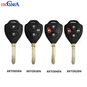 

HKCYSEA 5pcs 2/3/4 Button key for Toyota English Version VVDI2 MINI Programmer Universal Remote Key for Xhorse VVDI Key Tool MAX