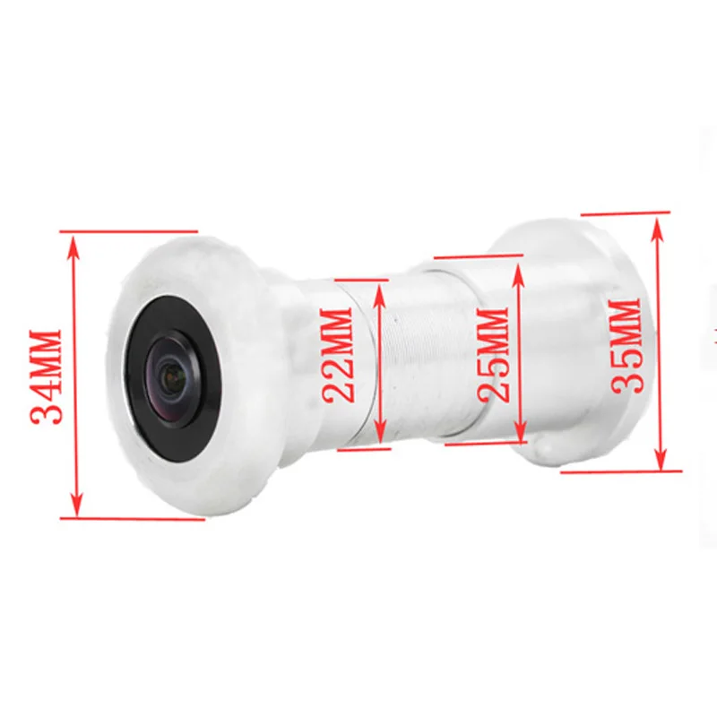 Mini Home Video Peephole Door Hole Camera1080P HD Door Eye CCTV AHD 323 Chip 2MP Star Light 0.001 Lux Wired Security Camera