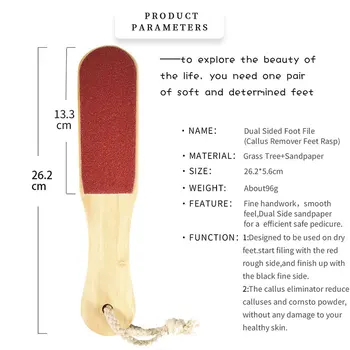 

Feet File Sandpaper Hard Skin Callus Remover Scrubber Home Pedicure Exfoliation EY669