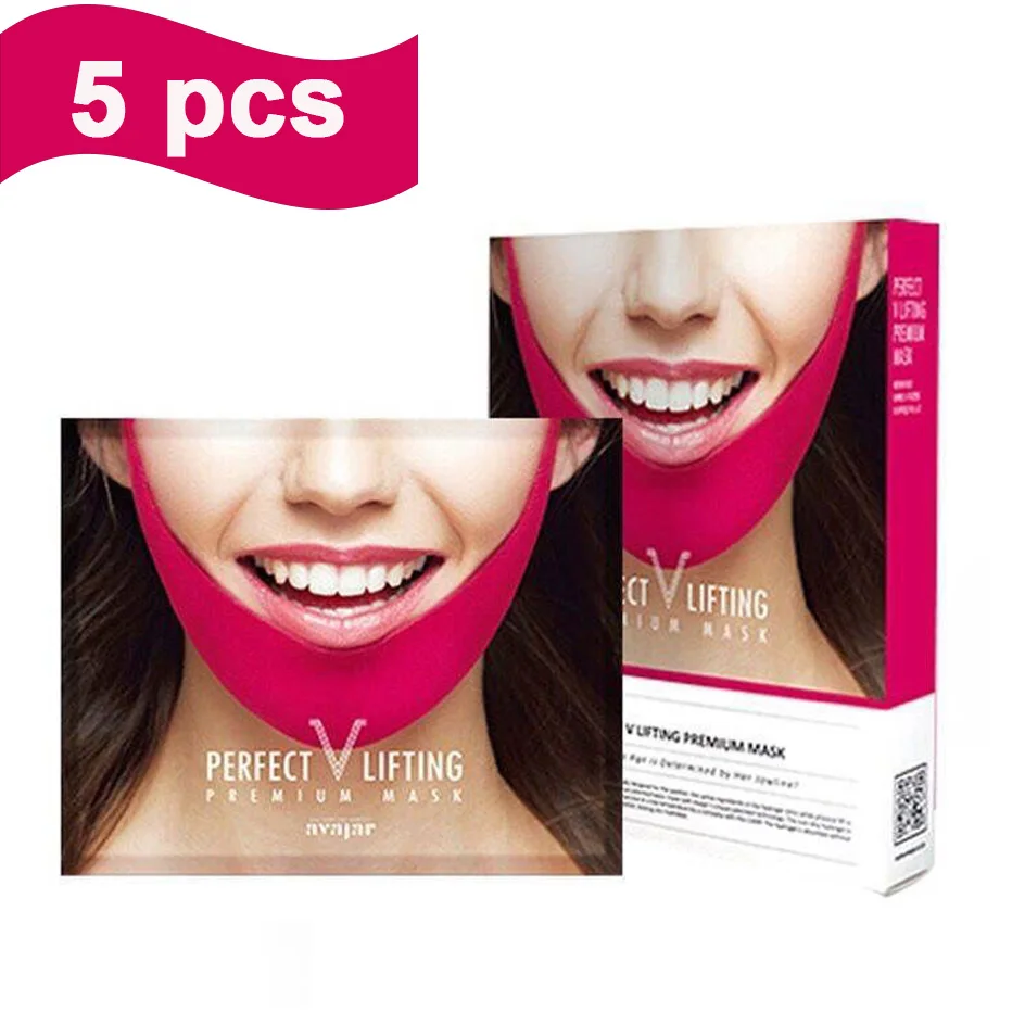 5 шт. корейская косметика Avajar Perfect V Lifting Premium маска V-образная для лица укрепляющая
