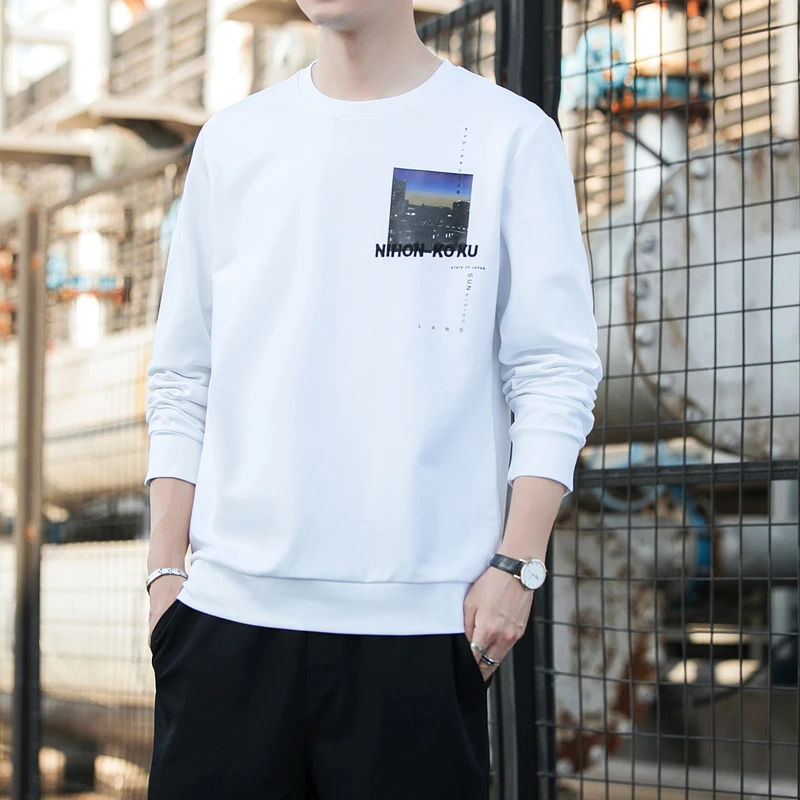 

Spring Autumn Harajuku Pattern Print Hoodies Men Oversized Pullover Sweatshirts Men Clothing Streetwear Hoodie Tops Casual