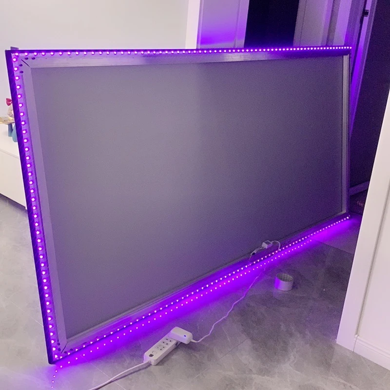 Future Bright DIY RGB Color-Changing Soft LED Strip with Self-adhesive Tape Backlight for Projector Screen Home Decoration