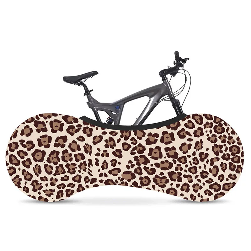 HSSEE Леопард защита от пыли для велосипеда Защита окружающей среды материал молочный шелк высокая эластичная Крытая велосипедная Крышка Аксессуары для велосипеда - Цвет: 3