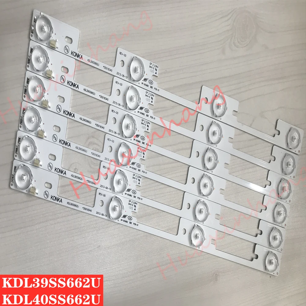 100 штук для Konka 39 дюймов ТВ KDL39SS662U 35018339 40 KDL40SS662U 35019864 327 мм 6V |