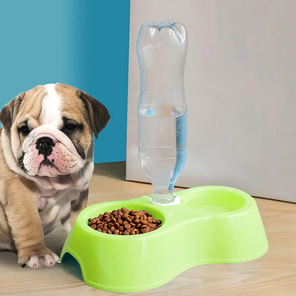 Detachable Pet Feeding Bowls Set Durable Double Cat Dog Bowls Watering Supplies Food Container Feeder Dish Pet Supplies