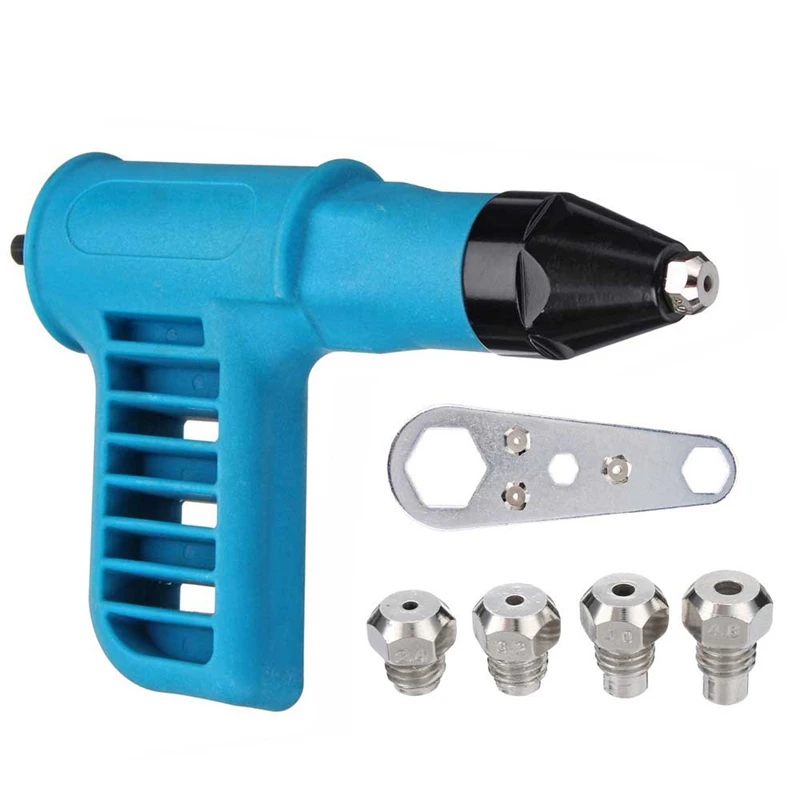 Cordless Riveter Machine Electric Drill Tools Kit Riveter Adapter Insert Tool Riveting Drill Adapter 2.4Mm-4.8Mm