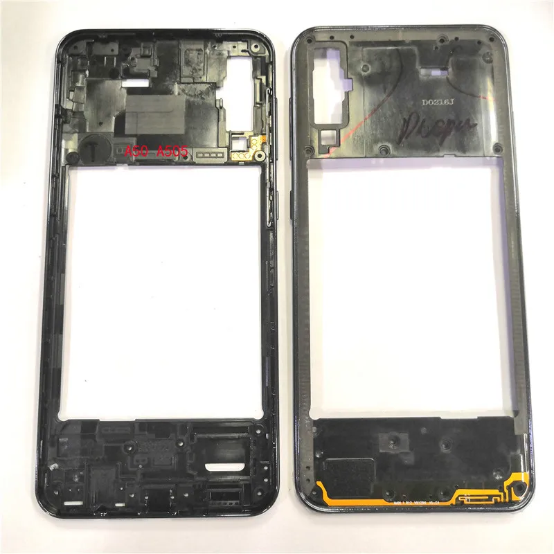 Передняя панель со средней задней панелью Замена корпуса для Samsung Galaxy A20 A30 A50 A60 A205