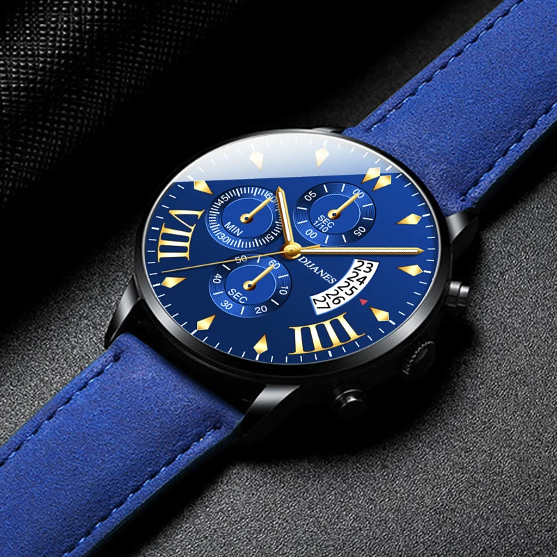 

2021 Mens Luxury Top Brand Watches Military Sport Leather Strap Quartz Watch Men Fashion Casual Calendar Clock relogio masculino