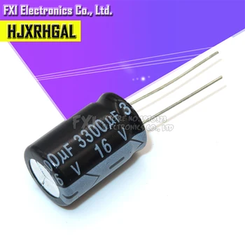

10PCS 16V3300UF 13X25MM 3300UF 16V 13*25 Electrolytic capacitor New original