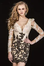 

Short mini with long sleeve wedding decor appliques Sheath Women Sexy Party 2018 New Arrival Gown mother of the bride dresses