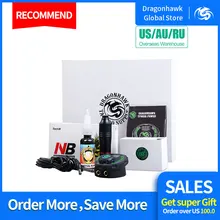 Профессиональная ручка для татуажа, набор для перманентного макияжа, ротационная ручка, мини Мощный картридж для татуажа, иглы, поставка