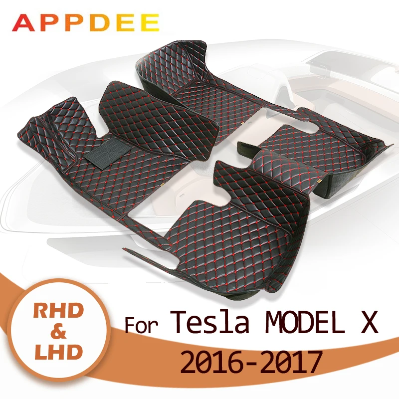 Appdee Car Floor Mats For Tesla Model X (five Seat) 2016 2017 Custom