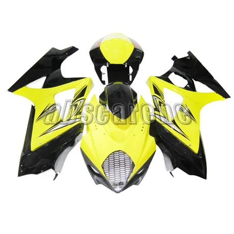 Полный комплект обтекателей для Suzuki GSXR1000 K7 2007 2008 GSXR-1000 07 08 ABS пластик инъекции кузова мотоцикла глянцевый желтый черный