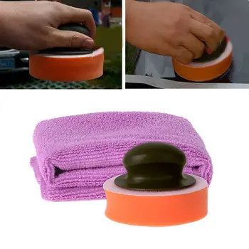 

Car Wax Polishing Sponge Plastic Handle Polish Pad Super-fiber Towel for Auto Care Cleaning Foam Gripper Washing Tool Car-stylin