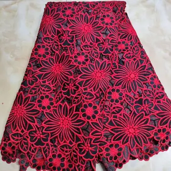 

5 yards Very soft unique Guipure Lace Excellent Embroidered African Swiss Cord Lace fabric Nigerian occasional wear sewing Cloth