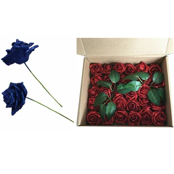 

25 Fake Roses of Artificial Flowers, Used for DIY Wedding Bouquet Center Decorations, Party Home Decorations