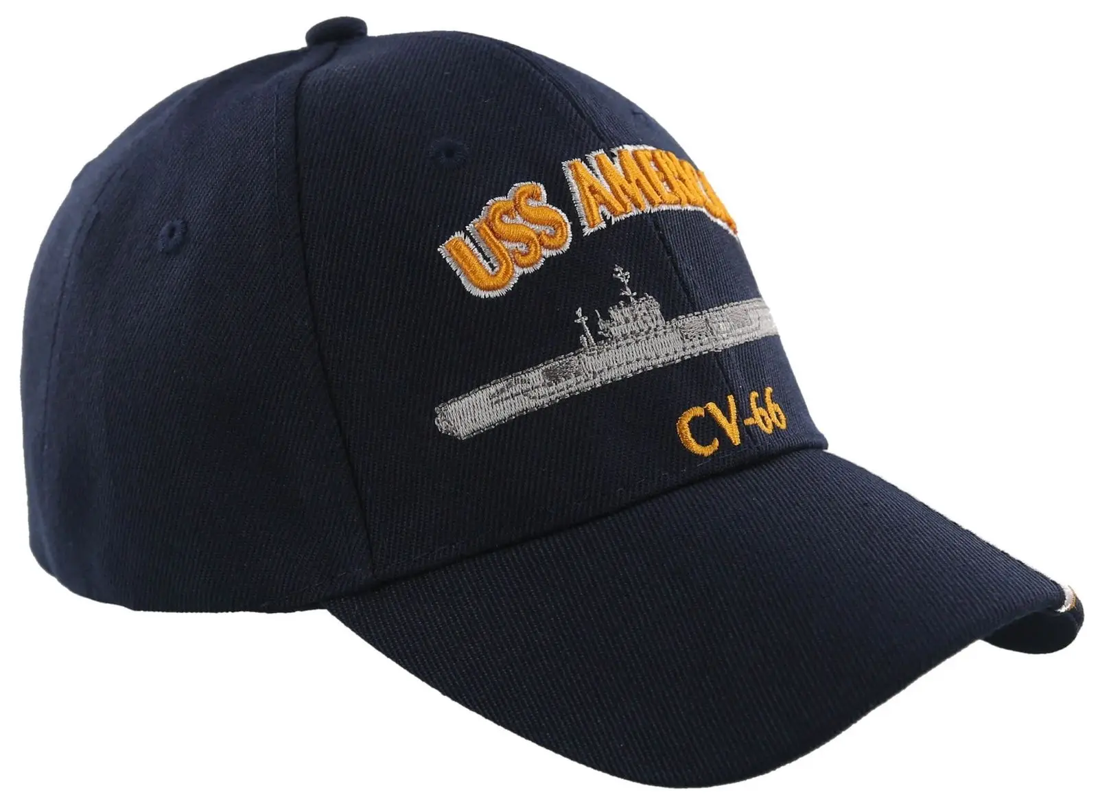 С принтом Новинка! Американский темно-синий USN USS Америка CV-66 не наносить на меня бейсболка шляпа темно-синий
