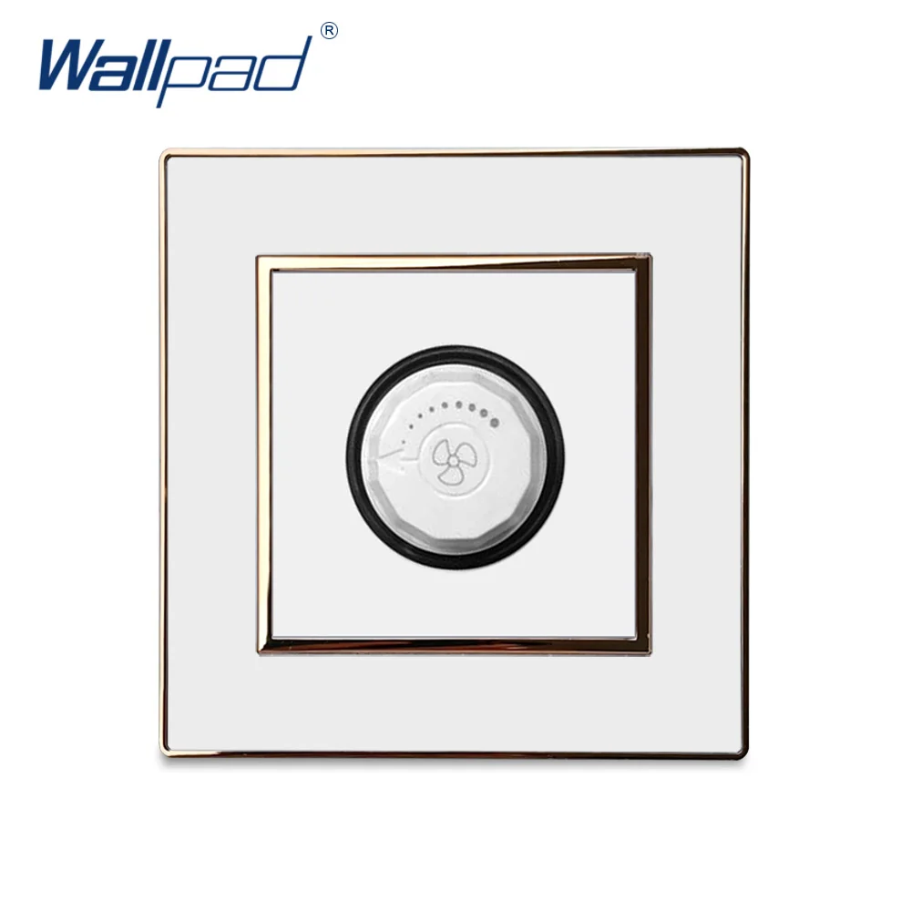 Fan Dimmer Switch Pengatur Kecepatan Tombol Switch Baru Wallpad Mewah Acrylic Panel Dengan Perak Perbatasan Switch Aliexpress