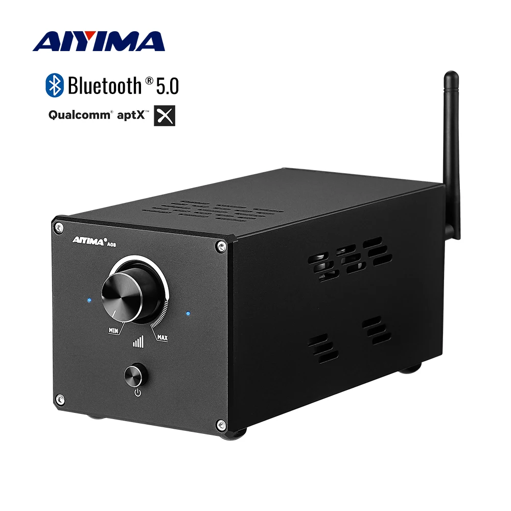 US $106.26 AIYIMA TPA3255 Bluetooth 50 Digital Power Amplifier 315Wx2 Audio Speaker Amplifier Class D Sound Amplificador PCM5102 Decoding
