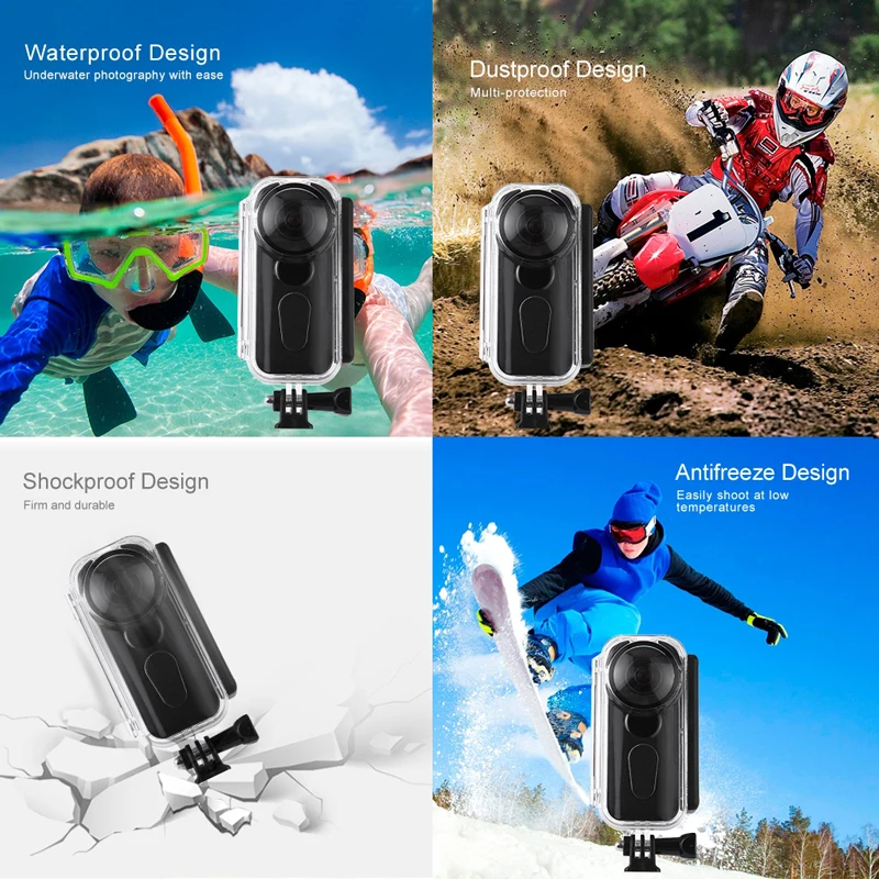 5 м подводный водонепроницаемый защитный чехол для Insta360 ONE X сумка для переноски коробка аксессуары для спортивной камеры