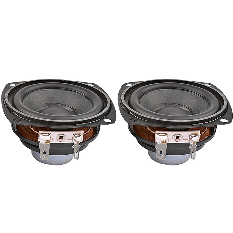 2.5 Inch 10W Deep Bass Speaker 66mm 4Ohm Subwoofer Driver Full Range Audio Sound Loudspeaker Home Theater DIY 2Pcs