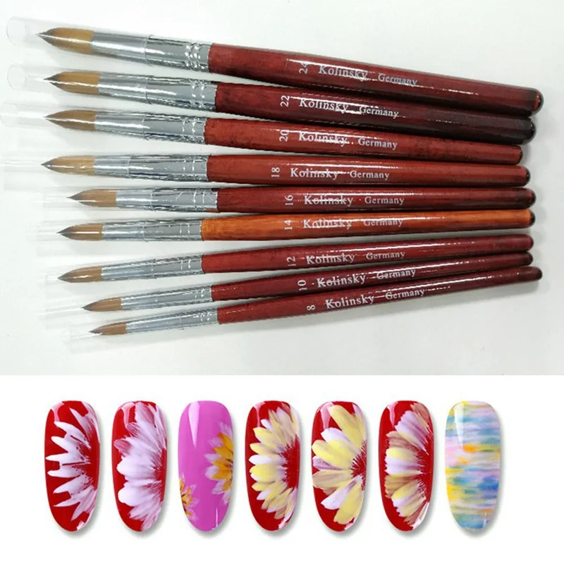 

Professional Manicure UV Gel Brush Pen Transparent Acrylic Nail Art Painting Drawing Brush Phototherapy Tool