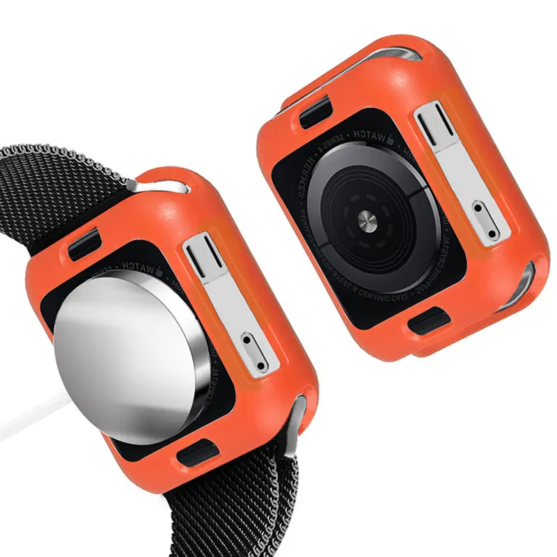 Мягкий чехол для часов из ТПУ для Apple Watch 5, 4, 3, 2, 1, чехол для часов Iwatch 44 мм, 42 мм, 40 мм, 38 мм, чехол для часов с полной защитой