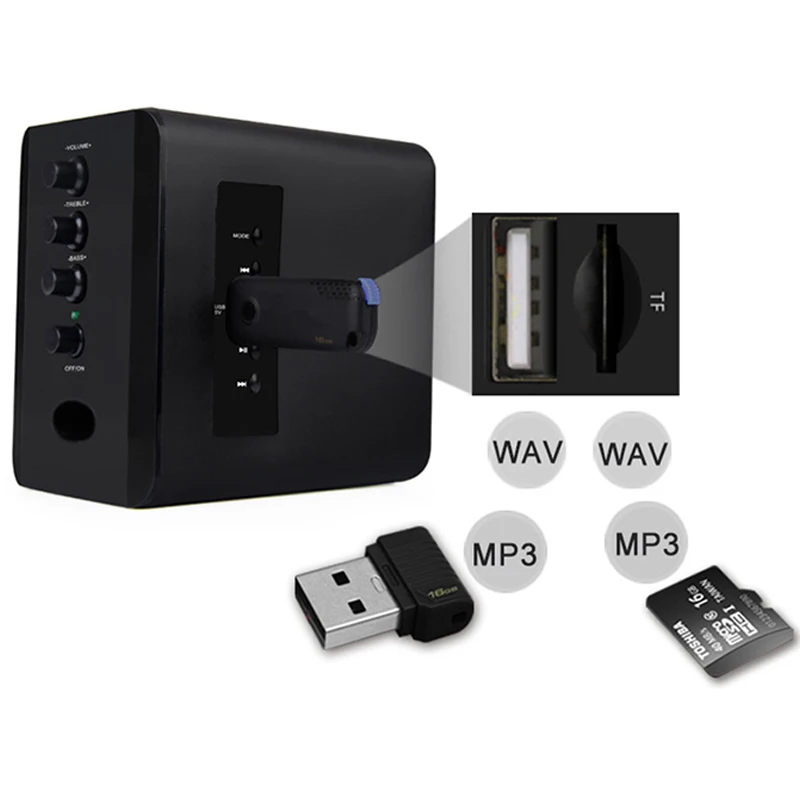 Горячая черный белый 1 комплект беспроводной бас стерео сабвуфер Bluetooth громкоговоритель для телефона ноутбука FM радио аудио музыкальный плеер