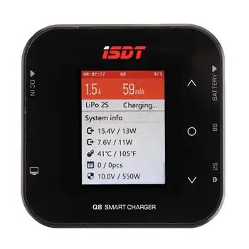

ISDT Q8 BattGo 500W 20A High Power Battery Balance Charger Discharger for 1-8S Lipo Battery