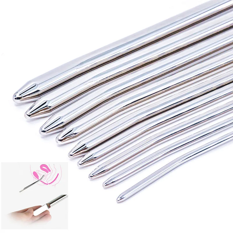 Urethral Dilator SM Metal Penis Plugs Stainless Beginner Training kit