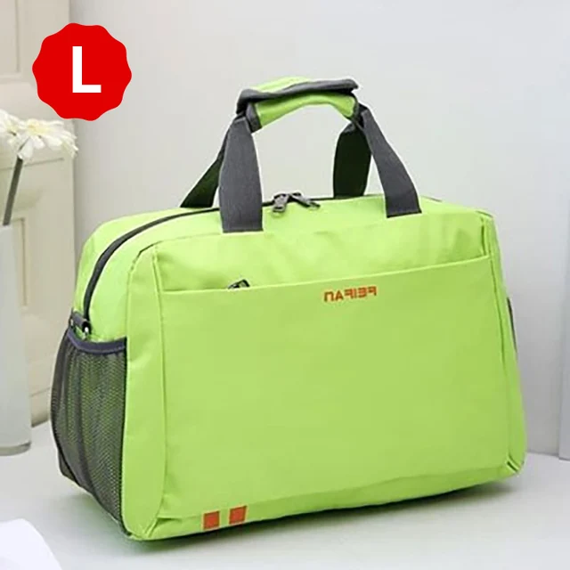 Scione Classic Travel Business Handbag Men Waterproof Cabin Luggage Tote Suitcase Women Large Casual Sport Weekend Shoulder Bag Green L